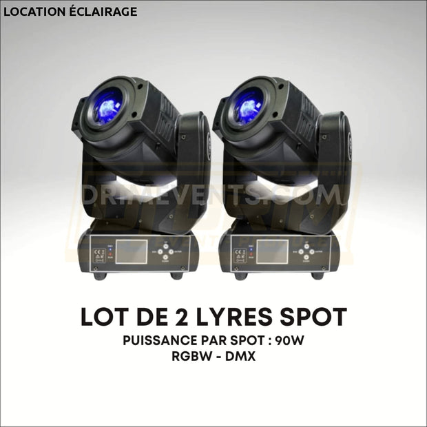 Lyres led spot 90W - LOCATION ÉCLAIRAGE